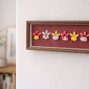 六品芳草｜オンシジウムの絨花壁掛け 【吟遊文創 】