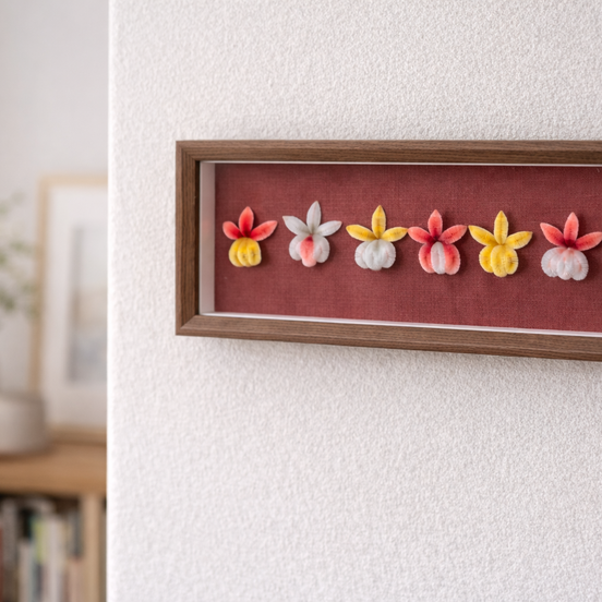 六品芳草｜オンシジウムの絨花壁掛け 【吟遊文創 】