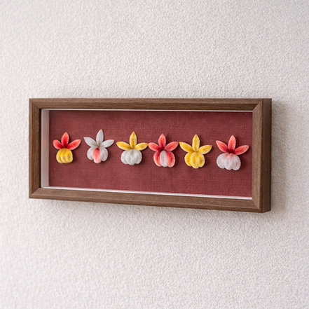 六品芳草｜オンシジウムの絨花壁掛け 【吟遊文創 】