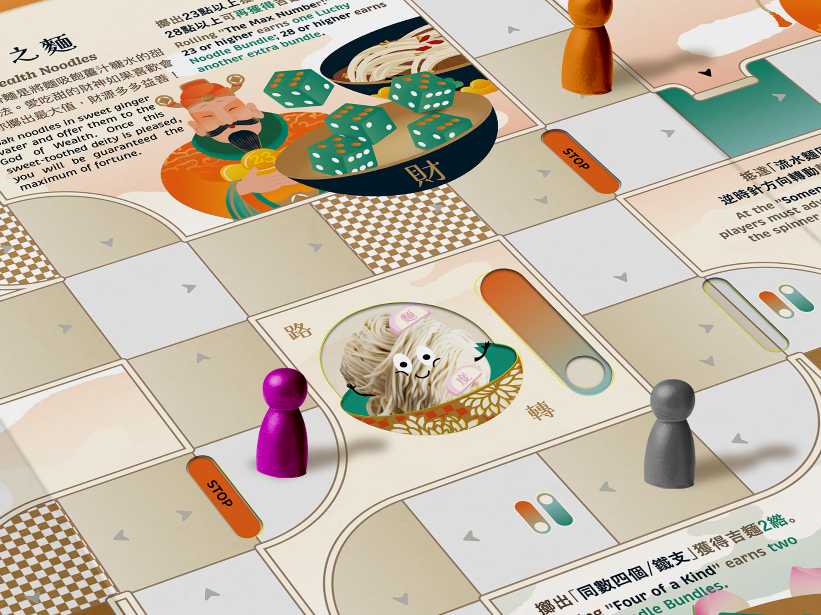 【Yes! Ginseng】吉麺ボードゲーム｜麦文化テーマ・サイコロ・家族・ギフトに最適｜台湾直送・送料込