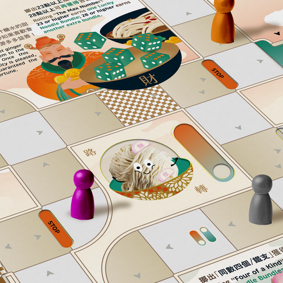【Yes! Ginseng】吉麺ボードゲーム｜麦文化テーマ・サイコロ・家族・ギフトに最適｜台湾直送・送料込