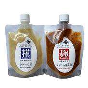 【マルヰ醤油】まろやか塩糀・醤油麹セット｜信州産 酔素活きたままの万能調味料