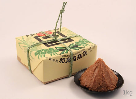 【和泉屋商店】贈答用みそ 化粧箱入り(1kg)｜長野県産・化学調味料無添加・お中元・お歳暮に