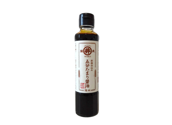 【マルヰ醤油】杉桶仕込み 五分たまり醤油 185ml｜信州産 濃厚旨味 プレミアム醤油