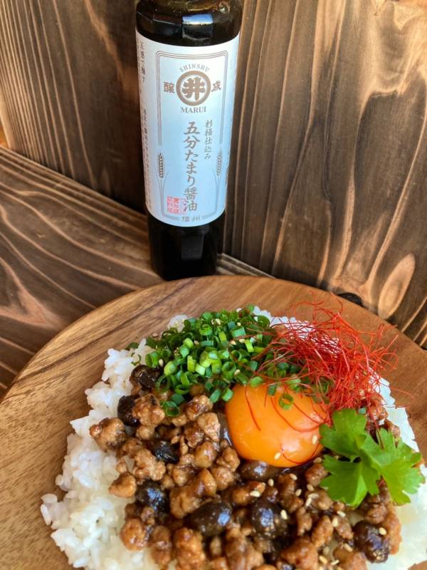 【マルヰ醤油】杉桶仕込み 五分たまり醤油 185ml｜信州産 濃厚旨味 プレミアム醤油