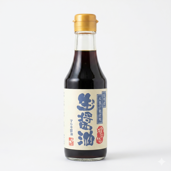 【マルヰ醤油】杉桶仕込み 生醤油 250ml｜信州産 天然醸造 丸大豆醤油